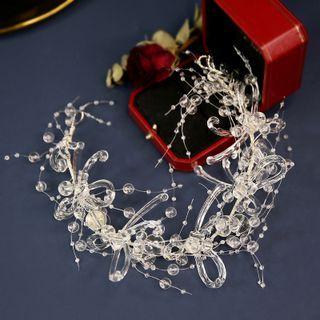 Wedding Flower Headpiece Transparent - One Size