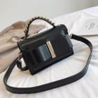 Faux Leather Belted Crossbody Bag