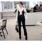 Slit-hem Boot-cut Pants