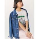 Plus Size Banana Drink Print T-shirt