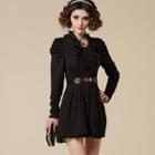 Long-sleeve Ruffle Dress