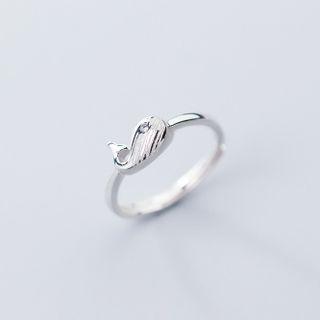 Whale Ring 1pc - Silver - One Size