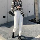 Long-sleeve Printed Shirt / Straight-fit Jeans