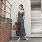 Strappy V-neck Wide Leg Jumpsuit