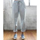 Drawstring-waist Tapered Jeans