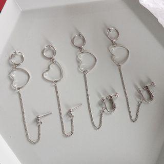 Heart Chained Earring