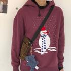 Snowman Pattern Hoodie