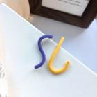 Non-matching Curve Dangle Earring 1 Pair - S925silver Earrings - One Size