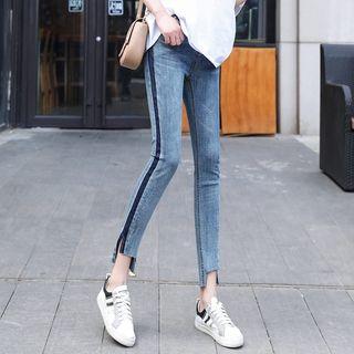 Colored Trim Skinny Jeans