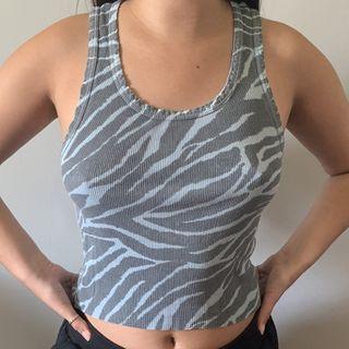 Zabra Print Tank Top