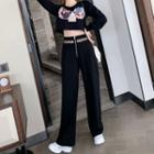 Set: Long-sleeve Face Print T-shirt + Pants