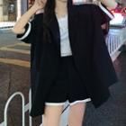 Elbow-sleeve Two Tone Blazer / Dress Shorts