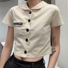 Short-sleeve Shirt Off-white - One Size