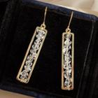 Cz Drop Earring 1 Pair - Gold - One Size