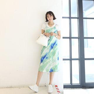 Tie-dye Spaghetti-strap Dress