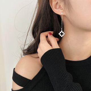 Rhinestone Rhombus Dangle Earring
