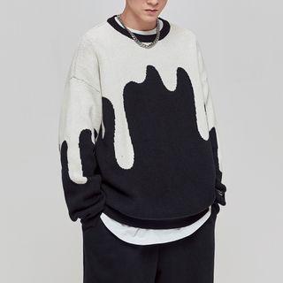 Drip Print Sweater