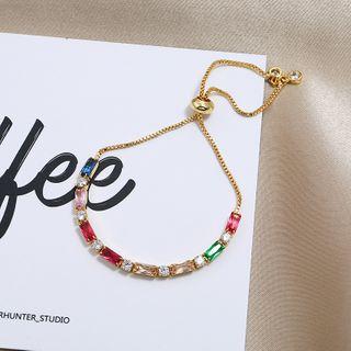 Rhinestone Bracelet K5 - Multicolor - One Size