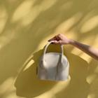 Faux Leather Hand Bag Tl6 - Off White - One Size