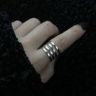 Stainless Steel Layered Open Ring As Shown In Figure - One Size