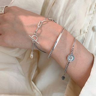 925 Sterling Silver Open Bangle / Bracelet (assorted Designs)