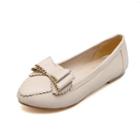 Bow-accent Scalloped Trim Flats