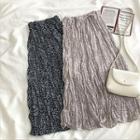 Floral High-waist Frilled High-waist Skirt