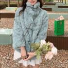 Stand Collar Furry Jacket