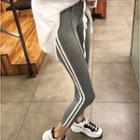 Contrast Trim Cropped Leggings