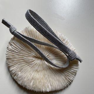 Glitter Hair Tie F02 - Silver - One Size