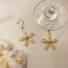 Flower Alloy Dangle Earring 1 Pair - Brown - One Size