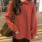 Polo-neck Pullover / Straight-cut Pants