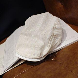 Newsboy Cap White - One Size