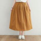 High-waist Patterned Padded Skirt