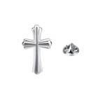 Fashion Classic Cross Brooch Silver - One Size