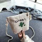 Cactus Embroidered Bucket Crossbody Bag