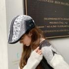 Paisley Print Beret Black - One Size - 56-58cm
