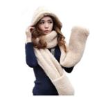 Furry Hooded Scarf