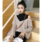 Cold Shoulder Mock Two Piece T-shirt