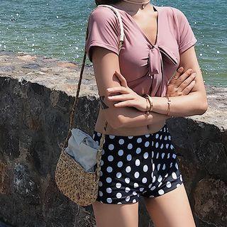 Set: Bow Swim Top + Bottom + Skirt
