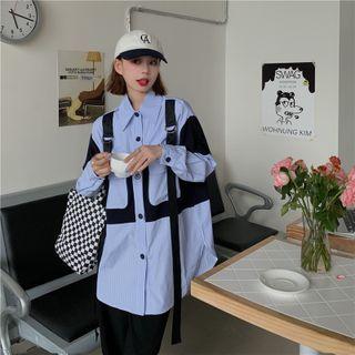 Two-tone Buckled Shirt