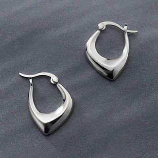 Sterling Silver Drop Earring 1 Pair - Silver - One Size