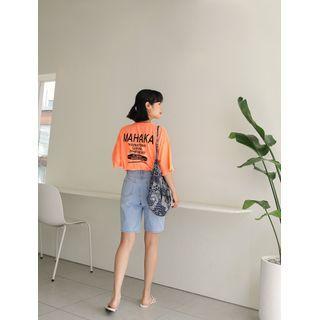 Mahaka Printed Neon T-shirt