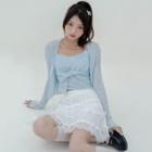 Light Jacket / Camisole Top / Mini Skirt