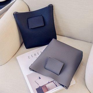 Faux Leather Mini Bucket Bag