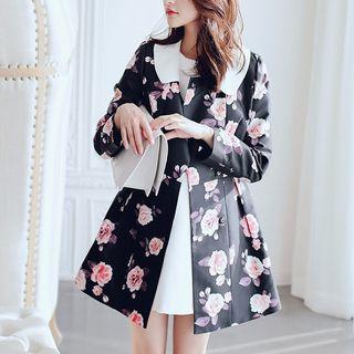 Flower Print Coatdress