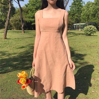 Lace Up Spaghetti Strap Dress