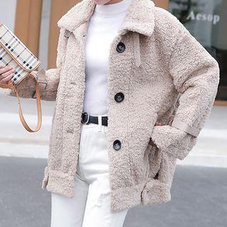 Furry Single-breasted Jacket