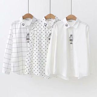 Rabbit & Bow Applique Shirt