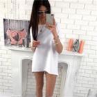 Short-sleeve Butterfly Printed T-shirt